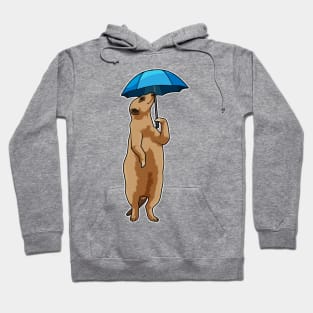 Meerkat with Umbrella Hoodie